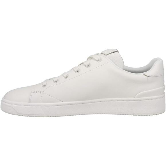 NWT TOMS Men's Sneaker, Bright White Leather-SZ  9 - Picture 2 of 5